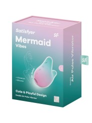 SATISFYER MERMAID VIBES ESTIMULADOR VIBRADOR MENTA Y ROSA