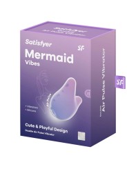 SATISFYER MERMAID VIBES ESTIMULADOR VIBRADOR VIOLETA Y ROSA