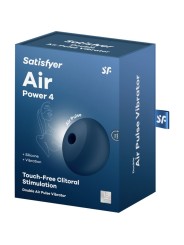 SATISFYER AIR POWER 4 ESTIMULADOR VIBRADOR 12 VIBRACIONES AZUL