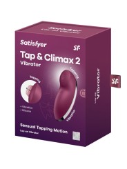 SATISFYER TAP CLIMAX 2 VIBRADOR ESTIMULADOR ROJO