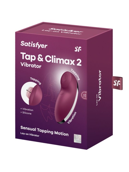 SATISFYER TAP CLIMAX 2 VIBRADOR ESTIMULADOR ROJO