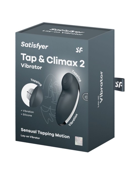 SATISFYER TAP CLIMAX 2 VIBRADOR ESTIMULADOR GRIS