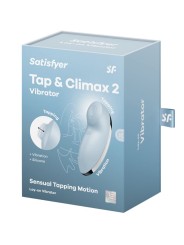 SATISFYER TAP CLIMAX 2 VIBRADOR ESTIMULADOR AZUL