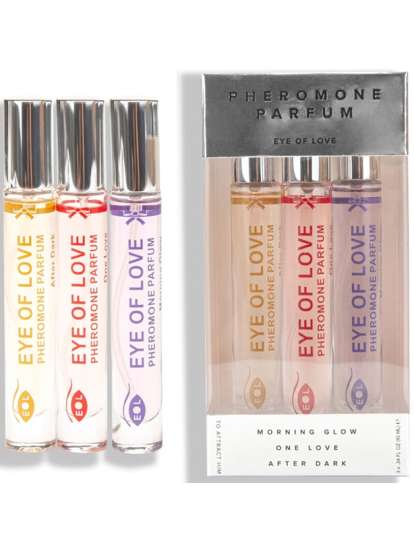EYE OF LOVE EOL PHR PERFUME 10 ML SET 3 MORNING GLOW ONE LOVE AFTER DARK