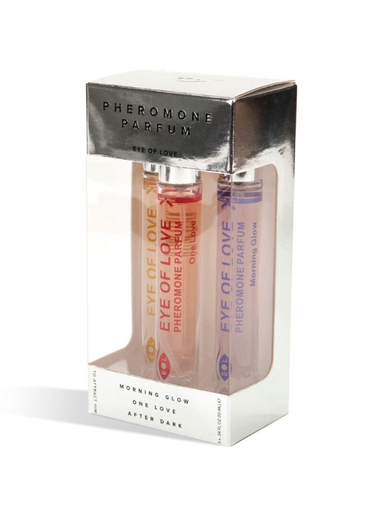 EYE OF LOVE EOL PHR PERFUME 10 ML SET 3 MORNING GLOW ONE LOVE AFTER DARK