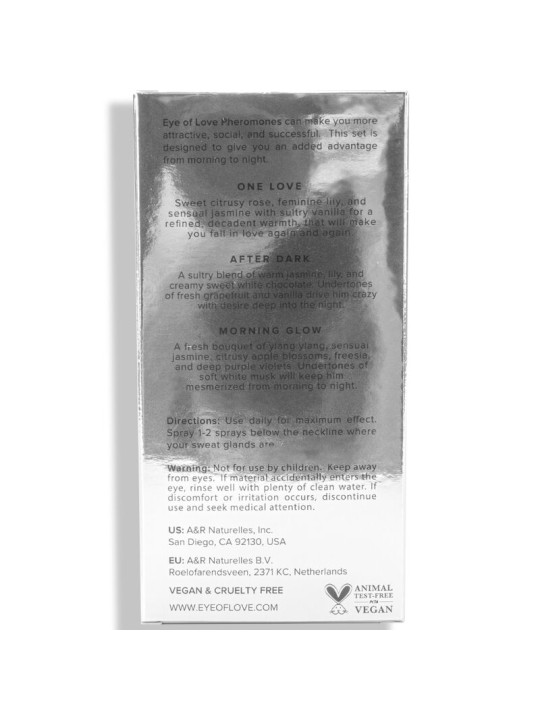 EYE OF LOVE EOL PHR PERFUME 10 ML SET 3 MORNING GLOW ONE LOVE AFTER DARK