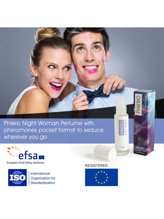 500 COSMETICS PHIERO NIGHT WOMAN PERFUME FEROMONAS CON ROLL ON