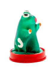 CONDOMERIE PRESERVATIVO DECORATIVO PINTADO A MANO RANA MODEL 1