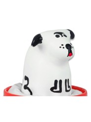 CONDOMERIE PRESERVATIVO DECORATIVO PINTADO A MANO PERRO DALMATA
