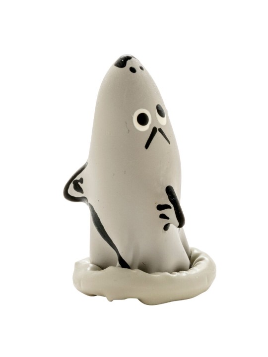 CONDOMERIE PRESERVATIVO DECORATIVO PINTADO A MANO TIBURON MODELO 1