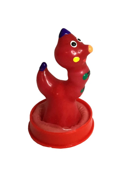 CONDOMERIE PRESERVATIVO DECORATIVO PINTADO A MANO GUSANO