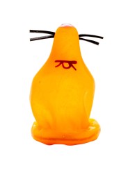 CONDOMERIE PRESERVATIVO DECORATIVO PINTADO A MANO ZORRO PEGADO