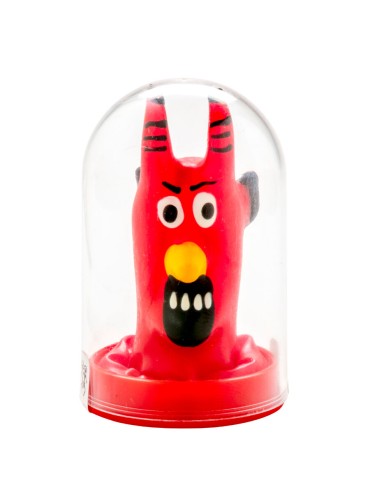 CONDOMERIE PRESERVATIVO DECORATIVO PINTADO A MANO DIABLO ROJO