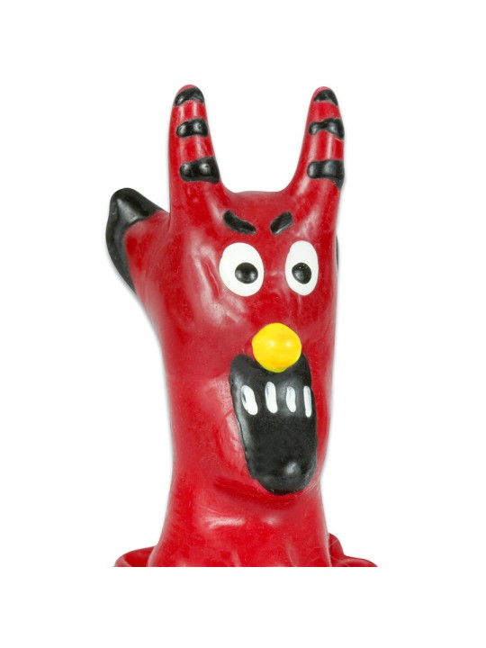 CONDOMERIE PRESERVATIVO DECORATIVO PINTADO A MANO DIABLO ROJO