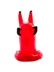 CONDOMERIE PRESERVATIVO DECORATIVO PINTADO A MANO DIABLO ROJO