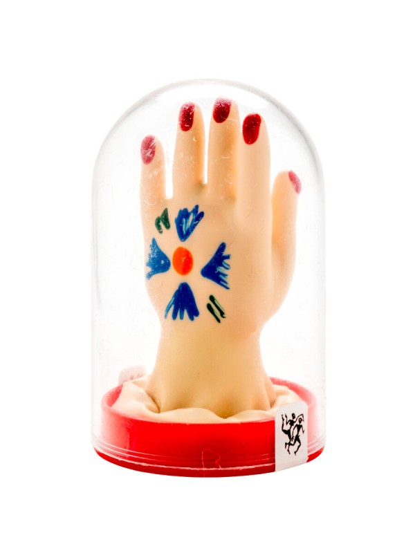CONDOMERIE PRESERVATIVO DECORATIVO PINTADO A MANO PALMA DE LA MANO MODELO 1