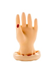 CONDOMERIE PRESERVATIVO DECORATIVO PINTADO A MANO PALMA DE LA MANO MODELO 1