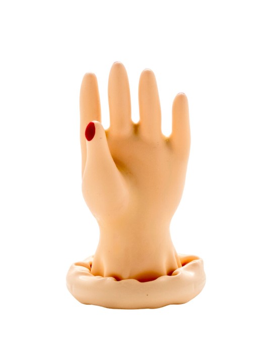 CONDOMERIE PRESERVATIVO DECORATIVO PINTADO A MANO PALMA DE LA MANO MODELO 1