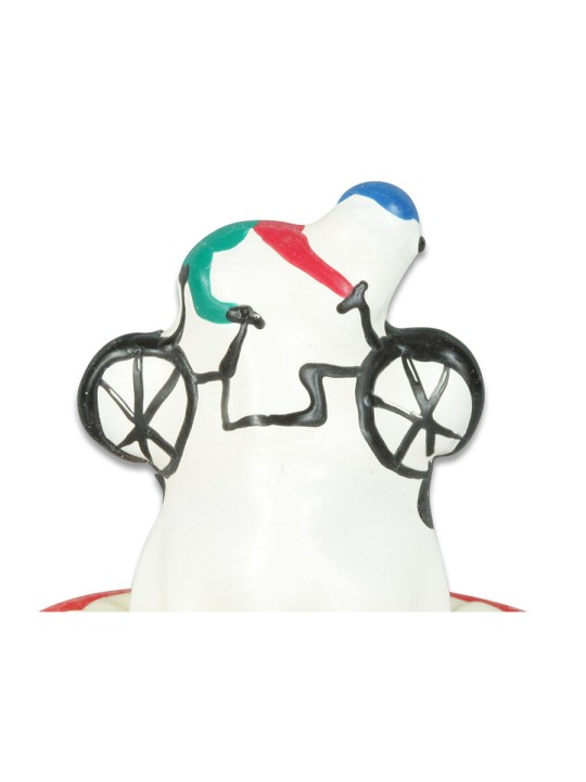 CONDOMERIE PRESERVATIVO DECORATIVO PINTADO A MANO BICICLETA