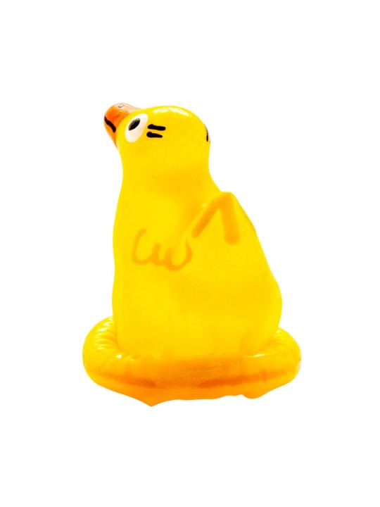 CONDOMERIE PRESERVATIVO DECORATIVO PINTADO A MANO PATO