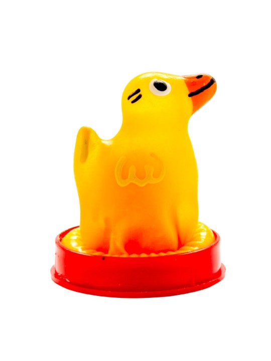 CONDOMERIE PRESERVATIVO DECORATIVO PINTADO A MANO PATO