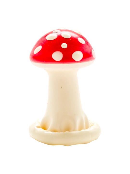 CONDOMERIE PRESERVATIVO DECORATIVO PINTADO A MANO SETA VENENOSA MODELO 1