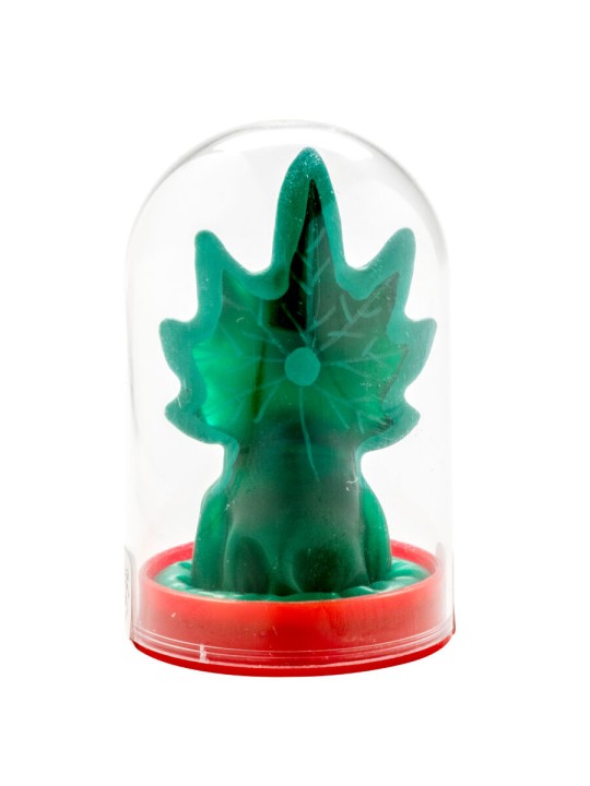 CONDOMERIE PRESERVATIVO DECORATIVO PINTADO A MANO CANABIS MODELO 1