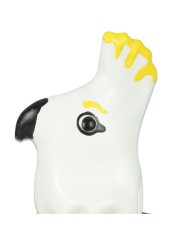 CONDOMERIE PRESERVATIVO DECORATIVO PINTADO A MANO LORO BLANCO