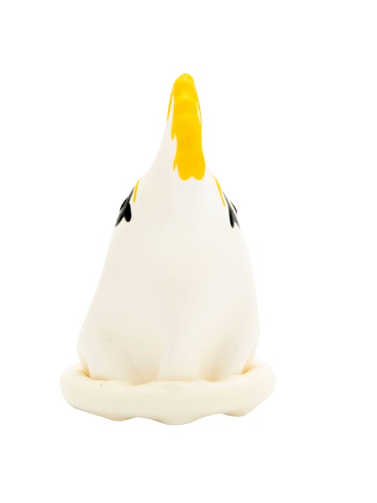 CONDOMERIE PRESERVATIVO DECORATIVO PINTADO A MANO LORO BLANCO