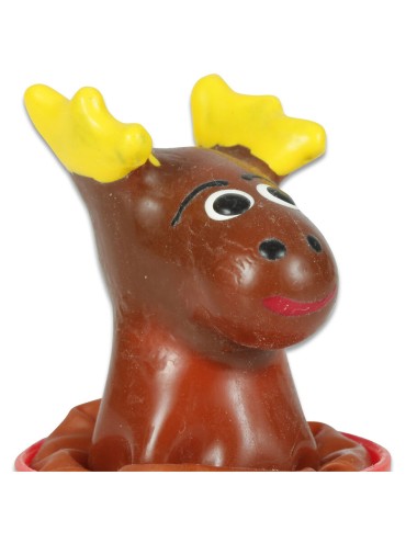 CONDOMERIE PRESERVATIVO DECORATIVO PINTADO A MANO ALCE