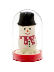 CONDOMERIE PRESERVATIVO DECORATIVO PINTADO A MANO MUNECO DE NIEVE