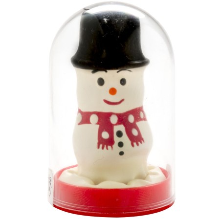 CONDOMERIE PRESERVATIVO DECORATIVO PINTADO A MANO MUNECO DE NIEVE