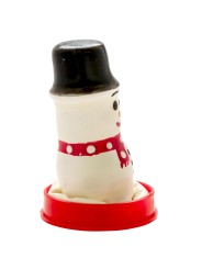 CONDOMERIE PRESERVATIVO DECORATIVO PINTADO A MANO MUNECO DE NIEVE