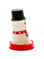 CONDOMERIE PRESERVATIVO DECORATIVO PINTADO A MANO MUNECO DE NIEVE