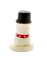 CONDOMERIE PRESERVATIVO DECORATIVO PINTADO A MANO MUNECO DE NIEVE