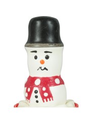 CONDOMERIE PRESERVATIVO DECORATIVO PINTADO A MANO MUNECO DE NIEVE