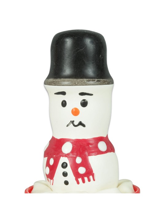 CONDOMERIE PRESERVATIVO DECORATIVO PINTADO A MANO MUNECO DE NIEVE