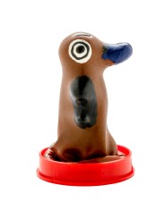 CONDOMERIE PRESERVATIVO DECORATIVO PINTADO A MANO ORNITORRINCO