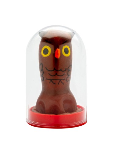 CONDOMERIE PRESERVATIVO DECORATIVO PINTADO A MANO BUHO