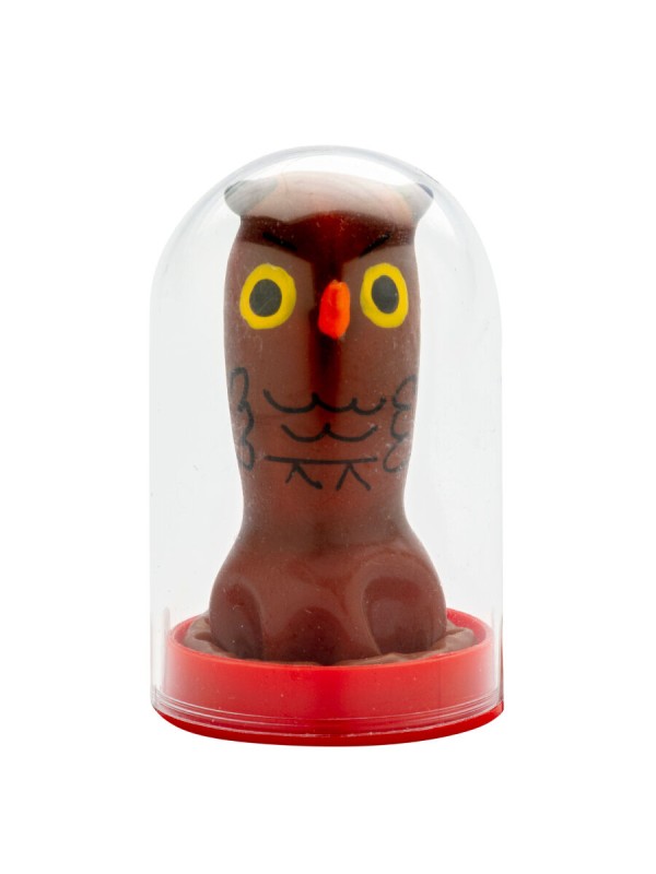 CONDOMERIE PRESERVATIVO DECORATIVO PINTADO A MANO BUHO