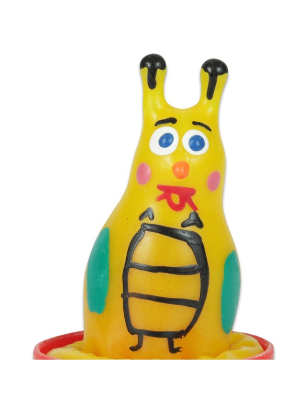 CONDOMERIE PRESERVATIVO DECORATIVO PINTADO A MANO ABEJA