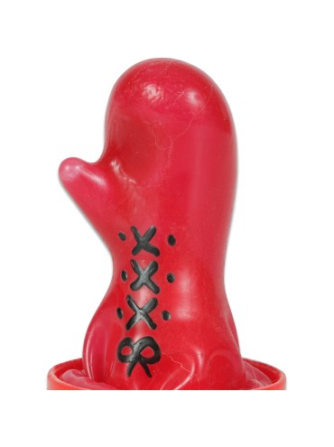 CONDOMERIE PRESERVATIVO DECORATIVO PINTADO A MANO GUANTE DE BOXEO