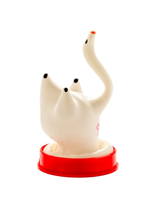 CONDOMERIE PRESERVATIVO DECORATIVO PINTADO A MANO CISNE