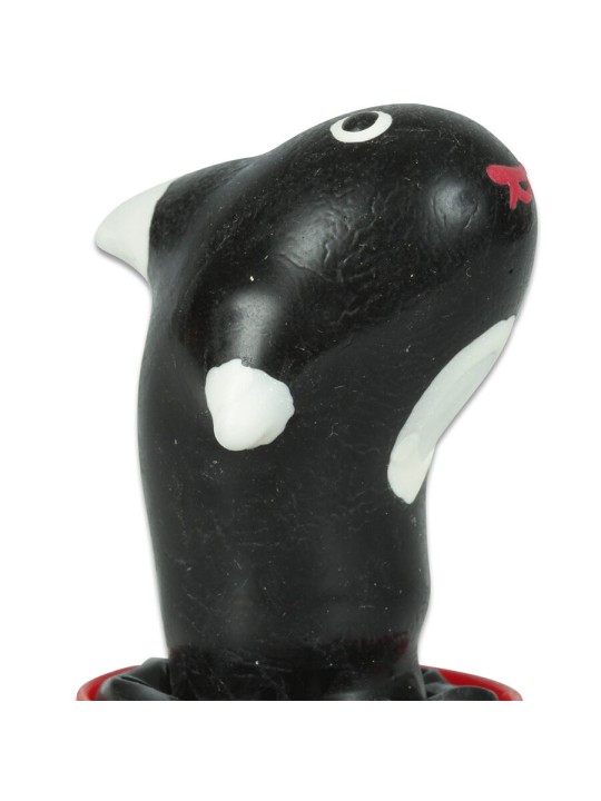 CONDOMERIE PRESERVATIVO DECORATIVO PINTADO A MANO ORCA