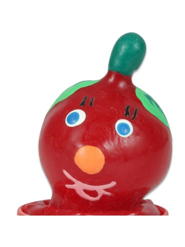 CONDOMERIE PRESERVATIVO DECORATIVO PINTADO A MANO TOMATE