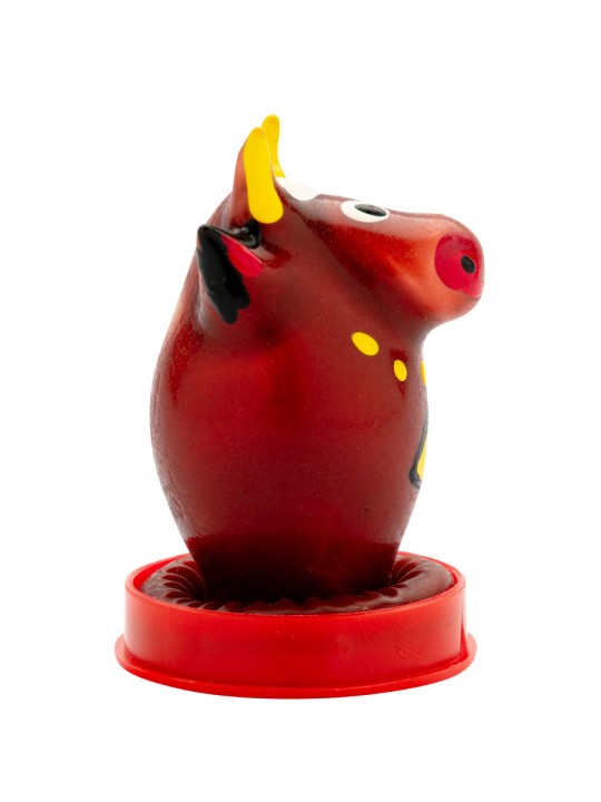 CONDOMERIE PRESERVATIVO DECORATIVO PINTADO A MANO TORO MODELO 1