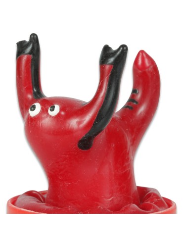 CONDOMERIE PRESERVATIVO DECORATIVO PINTADO A MANO ESCORPIO ROJO