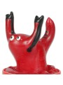 CONDOMERIE PRESERVATIVO DECORATIVO PINTADO A MANO ESCORPIO ROJO