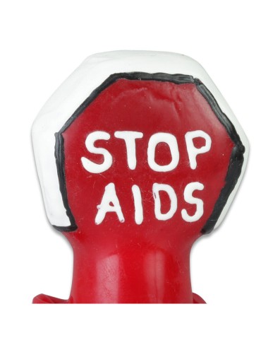 CONDOMERIE PRESERVATIVO DECORATIVO PINTADO A MANO DETENGA EL SIDA