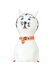 CONDOMERIE PRESERVATIVO DECORATIVO PINTADO A MANO GATO BLANCO